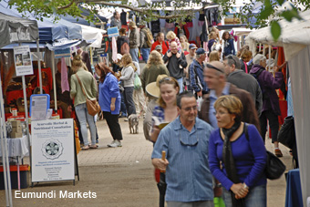 Shopping at Eumundi Markets, Sunshine Coast